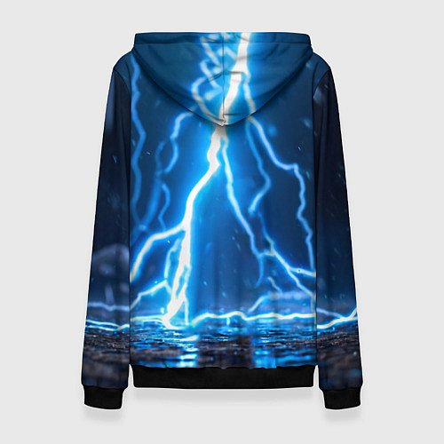 Женская толстовка Пингвин удар молнии / 3D-Черный – фото 2