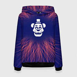 Толстовка-худи женская FNAF red energy, цвет: 3D-черный