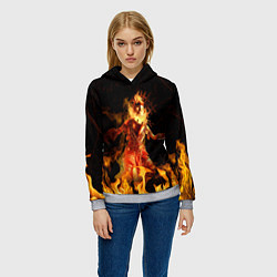 Толстовка-худи женская Sienna Fuegonasus - Warhammer, цвет: 3D-меланж — фото 2
