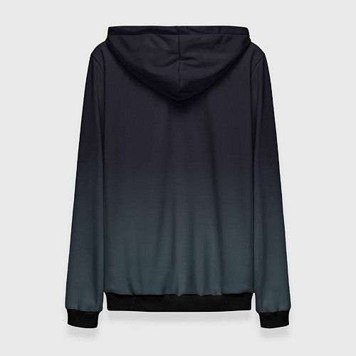 Женская толстовка Инопланетный белый кот / 3D-Черный – фото 2