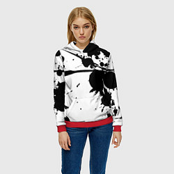 Толстовка-худи женская Art blots - vanguard, цвет: 3D-красный — фото 2
