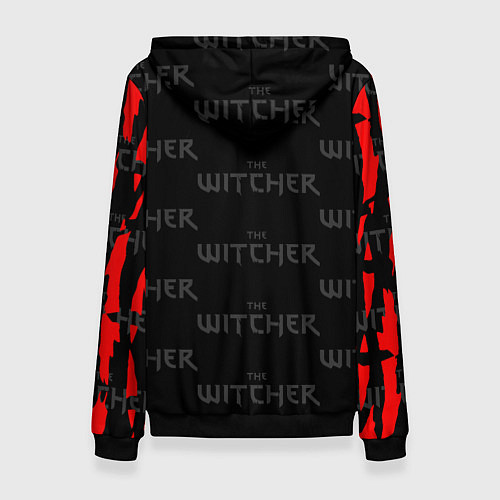 Женская толстовка Ведьмак - волк / 3D-Черный – фото 2