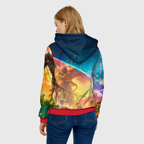 Женская толстовка Главные герои Split fiction / 3D-Красный – фото 4