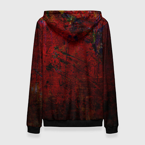 Женская толстовка Абстракция - dark grunge mood / 3D-Черный – фото 2