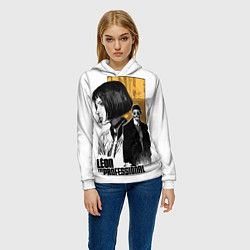 Толстовка-худи женская Леон - Жан и Натали, цвет: 3D-белый — фото 2