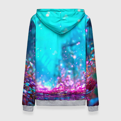 Женская толстовка Белый буйвол / 3D-Меланж – фото 2