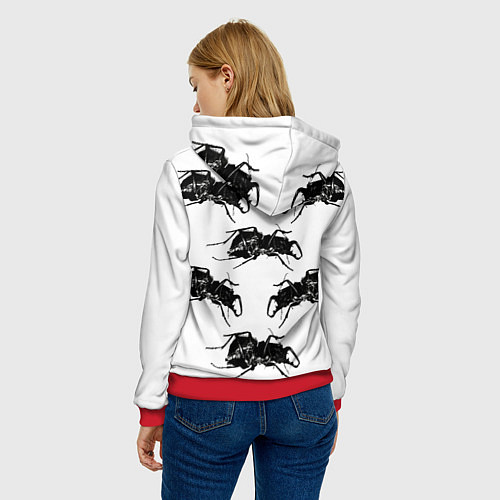 Женская толстовка Mezzanine / 3D-Красный – фото 4