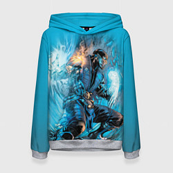Толстовка-худи женская Mortal Kombat - Sub-Zero, цвет: 3D-меланж