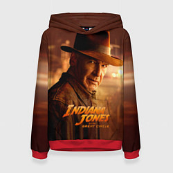 Толстовка-худи женская Indiana Jones and the Great Circle, цвет: 3D-красный