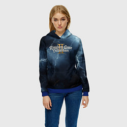 Толстовка-худи женская Kingdom Come Deliverance 2 blue sky, цвет: 3D-синий — фото 2