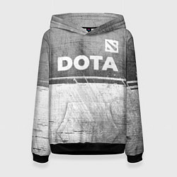 Толстовка-худи женская Dota - grey gradient посередине, цвет: 3D-черный