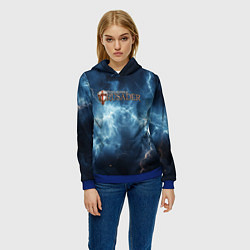Толстовка-худи женская Stronghold сrusader сила молний, цвет: 3D-синий — фото 2