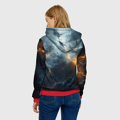 Женская толстовка Stronghold сrusader крестовый гром / 3D-Красный – фото 4