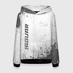 Женская толстовка Jaguar - white gradient вертикально