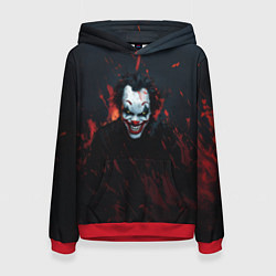 Толстовка-худи женская Джокер в огне, цвет: 3D-красный