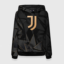 Толстовка-худи женская Juventus golden poly, цвет: 3D-черный