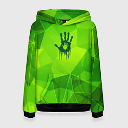 Толстовка-худи женская Death Stranding green poly, цвет: 3D-черный