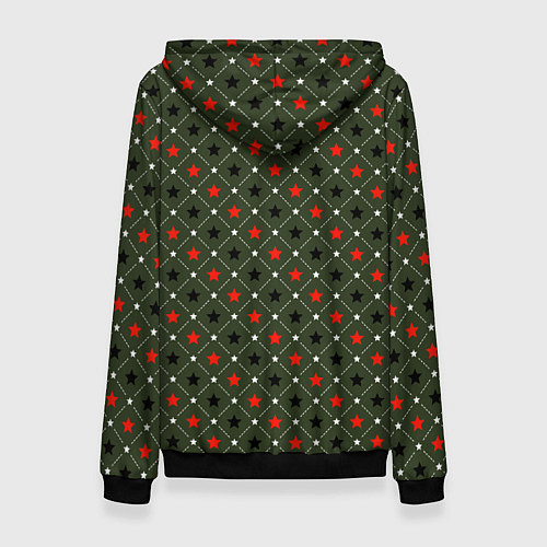 Женская толстовка Звёздный хаки / 3D-Черный – фото 2