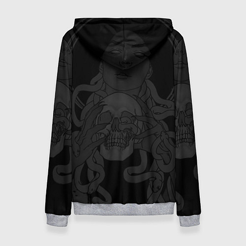 Женская толстовка Metallica - witch with the skull / 3D-Меланж – фото 2
