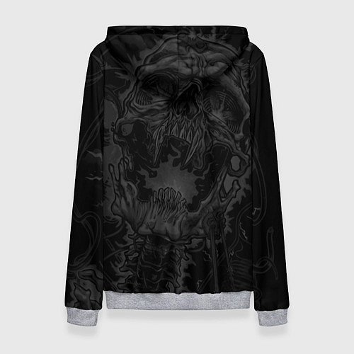 Женская толстовка Metallica - electric skeleton / 3D-Меланж – фото 2