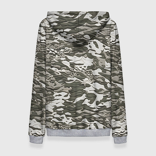 Женская толстовка Фактурный камуфляж / 3D-Меланж – фото 2