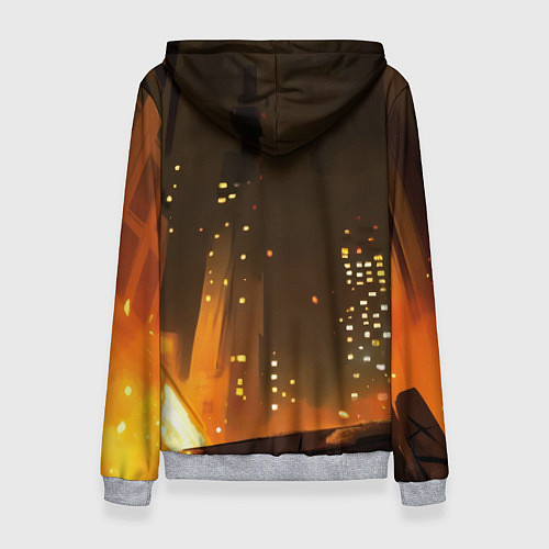 Женская толстовка Человек-паук пускает паутину / 3D-Меланж – фото 2