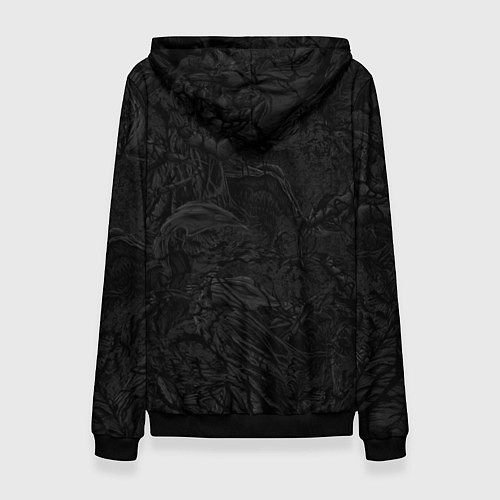 Женская толстовка Знак венома с текстурой симбиота / 3D-Черный – фото 2