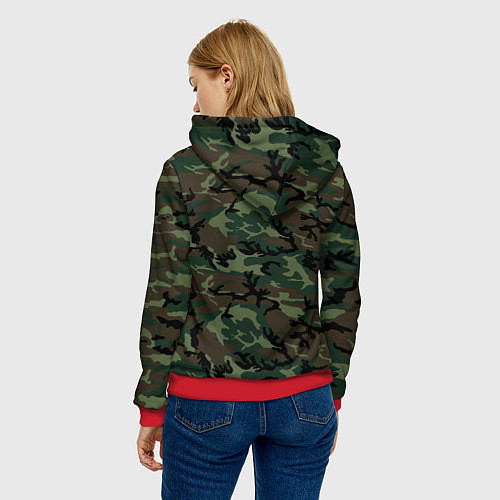 Женская толстовка Ленинград - защита города 1941-1942 / 3D-Красный – фото 4