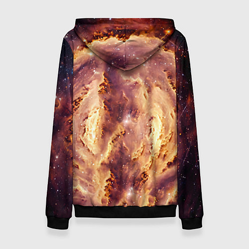 Женская толстовка Каракет в космосе / 3D-Черный – фото 2