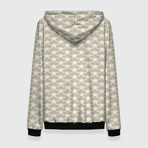 Женская толстовка Геометричный узор в японском стиле / 3D-Черный – фото 2