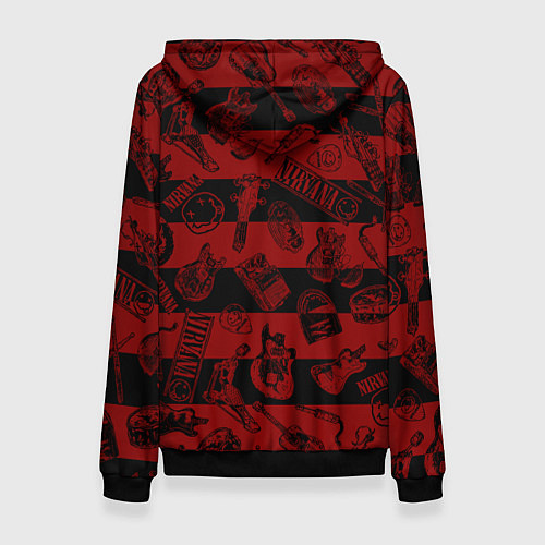 Женская толстовка Свитер Курта нирвана / 3D-Черный – фото 2