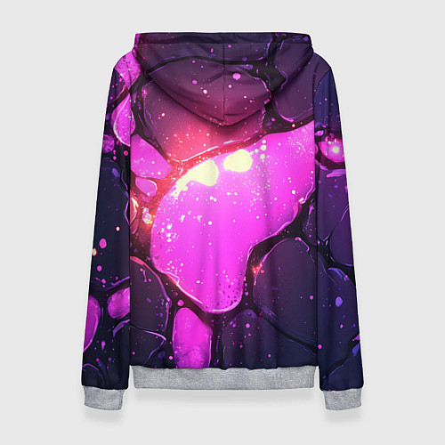 Женская толстовка Розовая текстура разлом плит / 3D-Меланж – фото 2