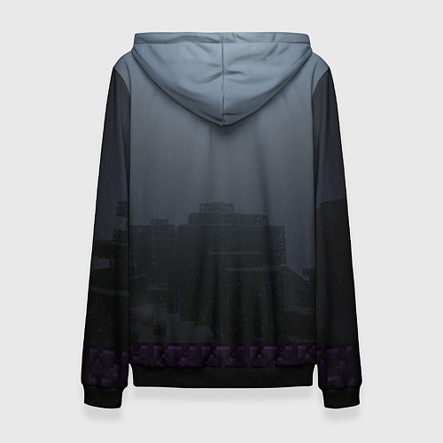 Женская толстовка End and peace - Minecraft / 3D-Черный – фото 2