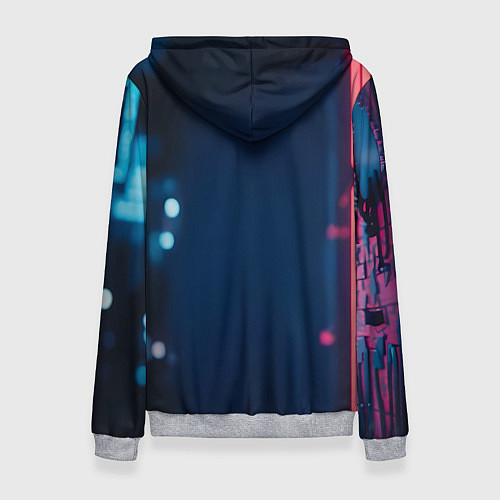Женская толстовка Человек-паук с неоновыми глазами / 3D-Меланж – фото 2