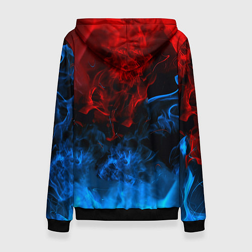 Женская толстовка God of War битва огня / 3D-Черный – фото 2