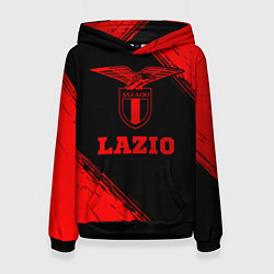 Толстовка-худи женская Lazio - red gradient, цвет: 3D-черный