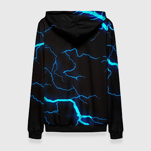 Женская толстовка Doom молнии неоновые / 3D-Черный – фото 2