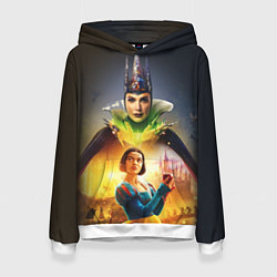 Толстовка-худи женская Белоснежка и Мачеха, цвет: 3D-белый