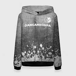 Толстовка-худи женская Danganronpa - grey gradient посередине, цвет: 3D-черный
