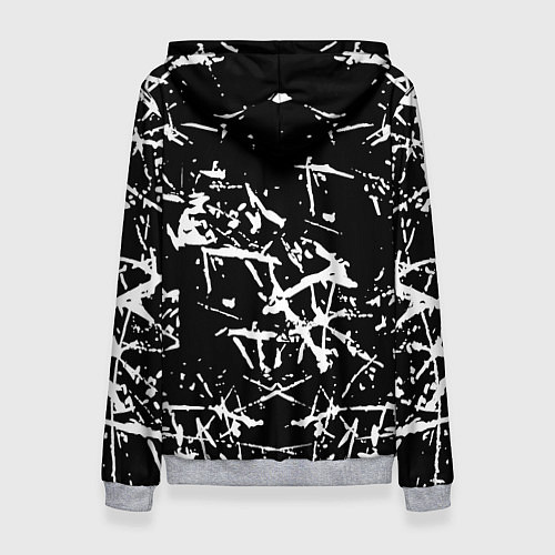 Женская толстовка Monster energy белые штрихи краско / 3D-Меланж – фото 2