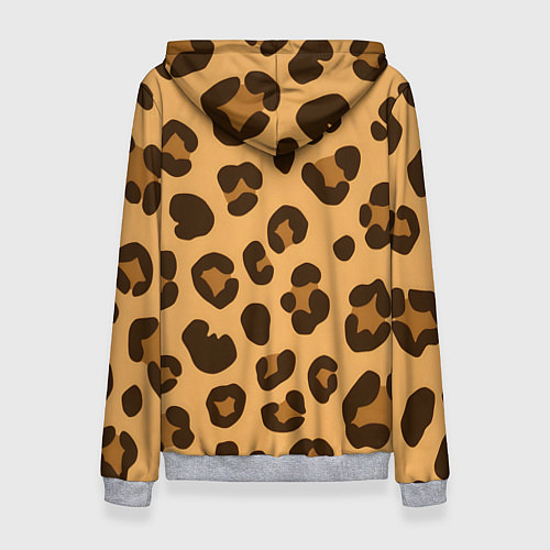 Женская толстовка Коричневые пятна леопарда / 3D-Меланж – фото 2