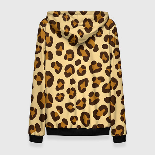 Женская толстовка Паттерн с пятнами леопарда / 3D-Черный – фото 2