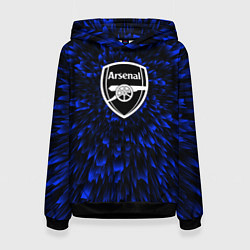 Толстовка-худи женская Arsenal blue energy, цвет: 3D-черный