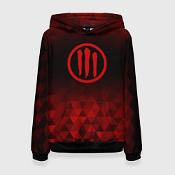 Толстовка-худи женская Three Days Grace red poly, цвет: 3D-черный