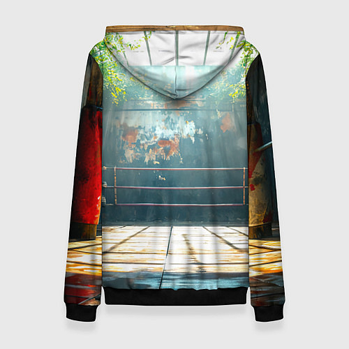 Женская толстовка Ринг под открытым небом / 3D-Черный – фото 2