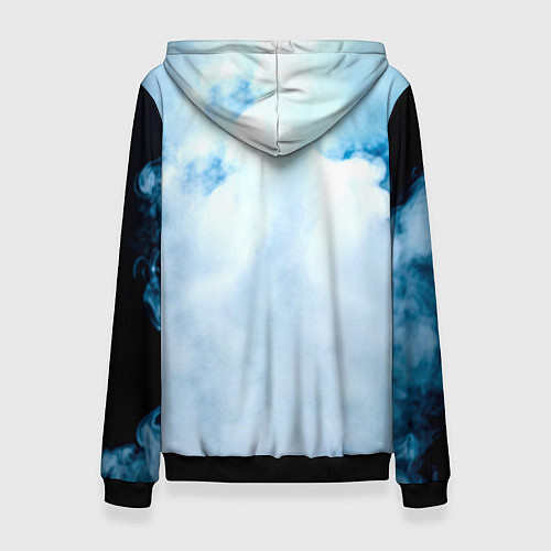 Женская толстовка Брюс Ли в дыму / 3D-Черный – фото 2