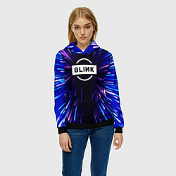Толстовка-худи женская Blackpink neon energy, цвет: 3D-черный — фото 2