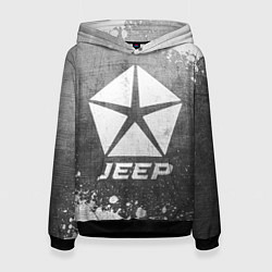 Толстовка-худи женская Jeep - grey gradient, цвет: 3D-черный