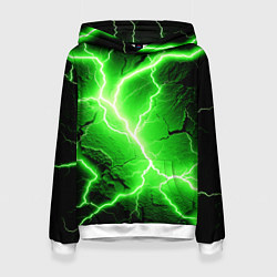 Женская толстовка Color green black