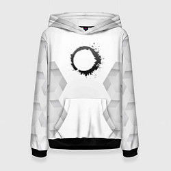 Толстовка-худи женская The Callisto Protocol white poly, цвет: 3D-черный